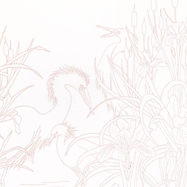 Snowy Egret Marsh • Impression typographique pour la vente par Justina Freel