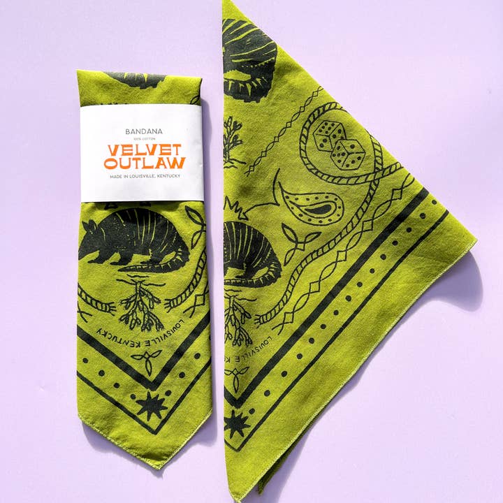 Velvet Outlaw - Wholesale Bandana - Unisex - Triangle Armadillo Bandanas - Multiple Colors1