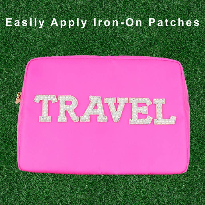 Dancour – wholesale Sminkväska – DANCOUR Stor Sminkväska - Nylon Kosmetisk Påse - Varm Rosa