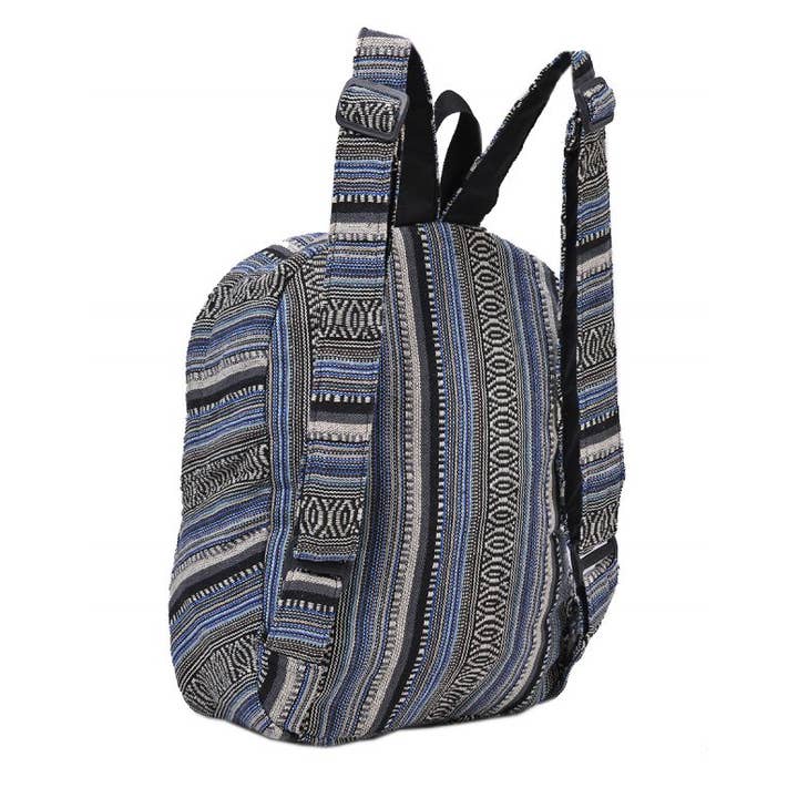 The Collection Royal / Royal Handicrafts - Wholesale Backpack - Women's - Geometric Tribal Jacquard Bohemian Hippie Boho Backpack