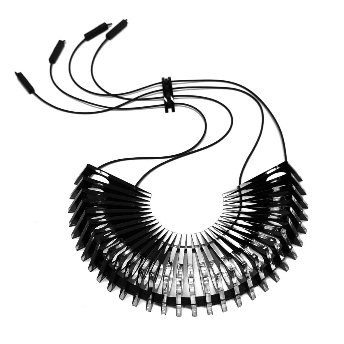 ALEX+SVET - Wholesale Bib Necklace - MARYLIN statement necklace BW selection0