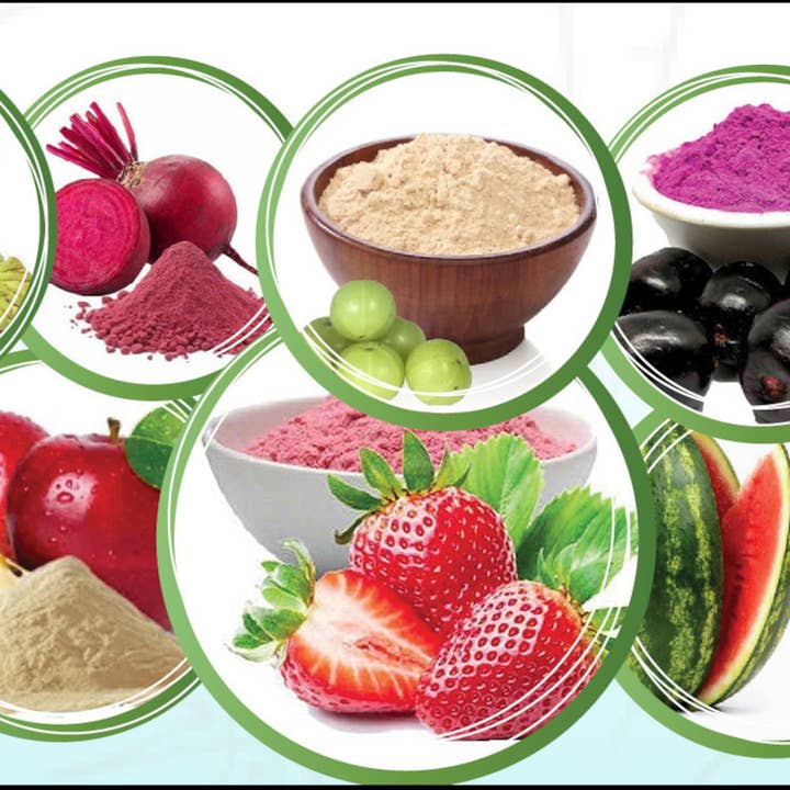 Indus Farms Superfoods - Vente Poudres protéinées/superaliments - Kit d'échantillons - Poudres de fruits/légumes/fleurs 100% naturelles0