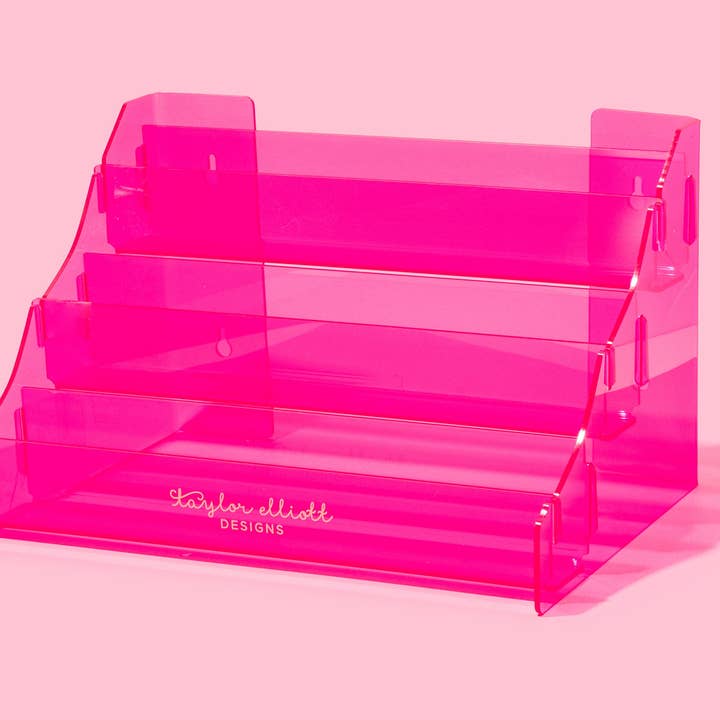 Pink 3-Shelf Display Small - Min. 1 (DISP-07) for wholesale by Taylor Elliott Designs