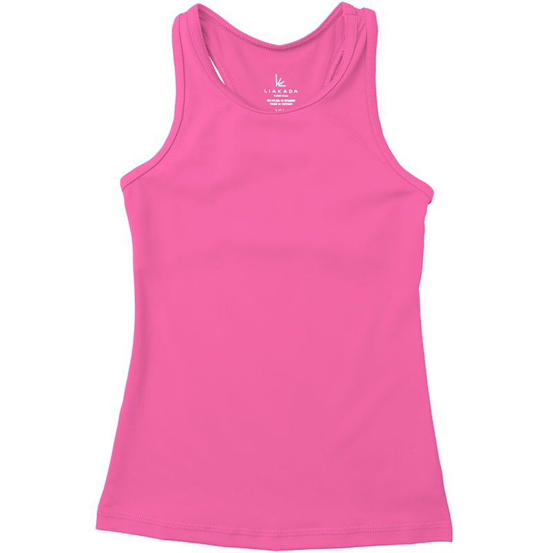 Liakada Dancewear – caveada - Crianças por atacado – Camisota Racerback para Menina4
