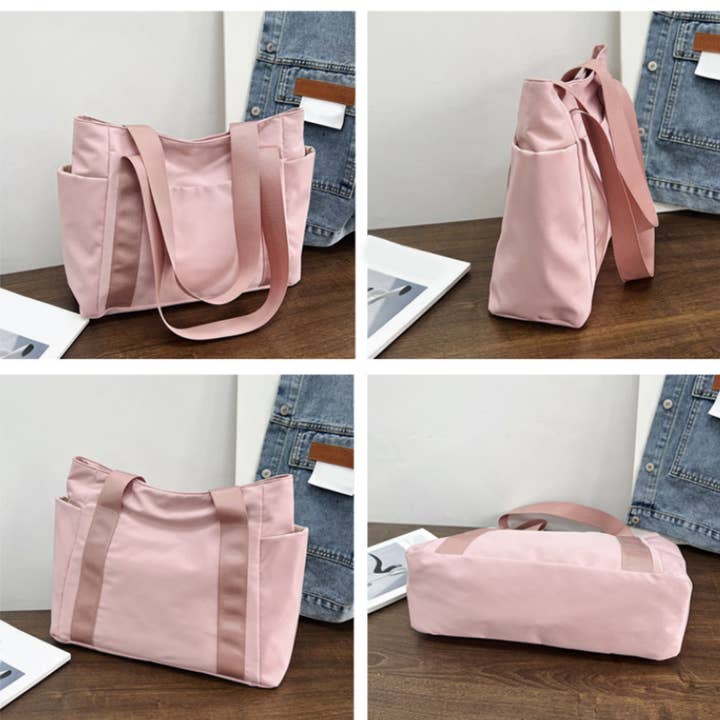 wandf - Wholesale Tote bag – Unisex - Solid Color Canvas Tote Bag Shoulder Bag with Large Capacity3