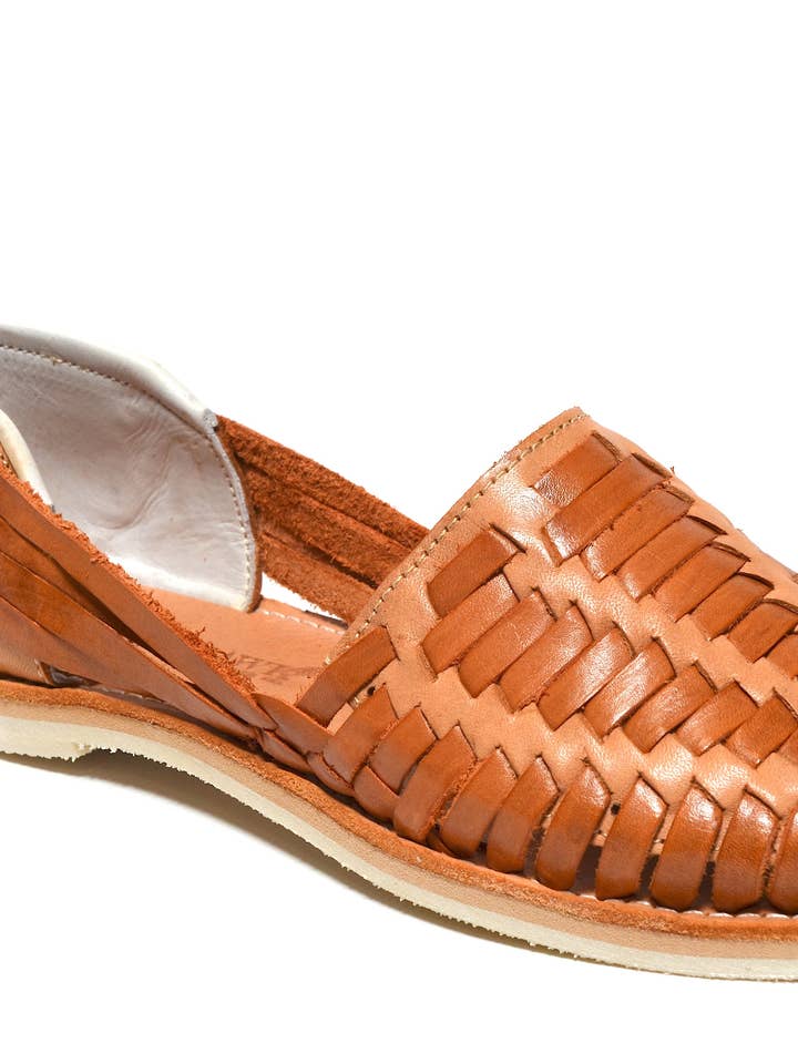 Marie Artisan Woven Women's Sandals in Coffee Leather for wholesale by RedHawk Boot Co.