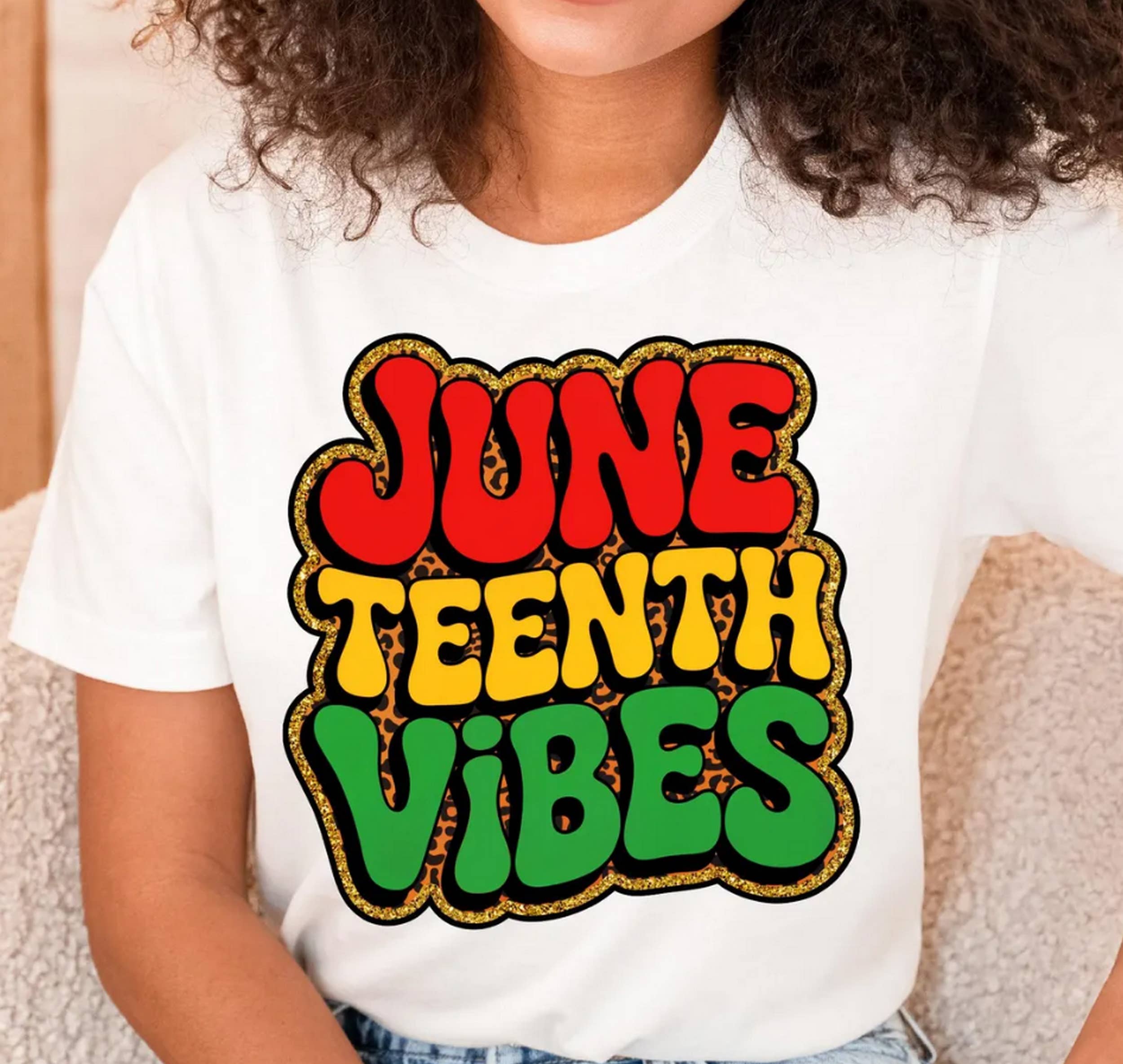 Black Juneteenth Vibes Leopard Shirt , Juneteenth Celebration Shir for wholesale on Faire