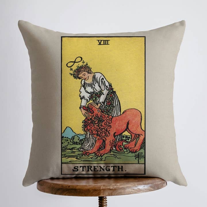 Tarot Card | Strength | Zodiac | Astrology | Throw Pillow | Star Map | Map of the Stars | Home Decor | Room Decor | Astrology Sign for wholesale by UniikPillows