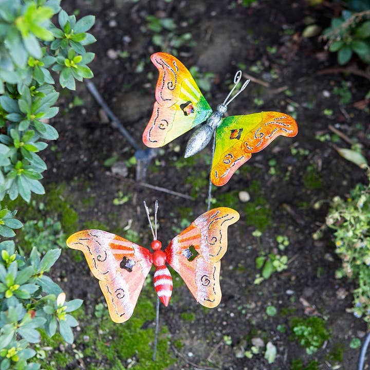 Garden Age Supply - Wholesale Garden/Lawn Stake - Butterfly Garden Stakes - Metal