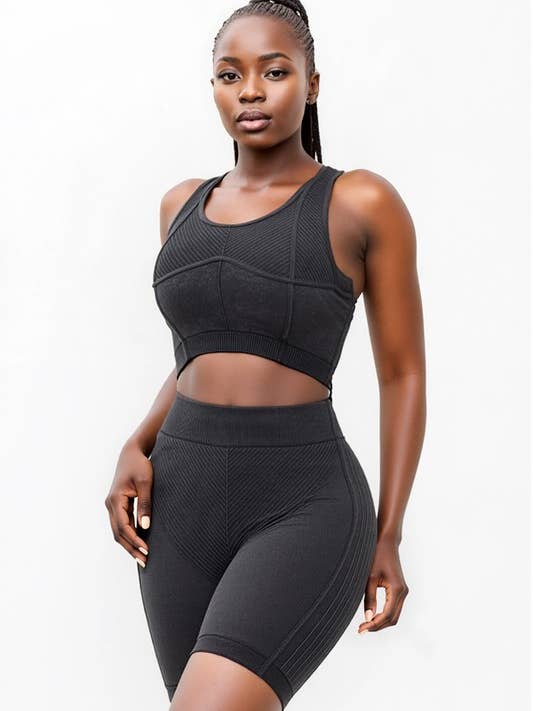 Two-piece activewear set for wholesale by J2 FASHION