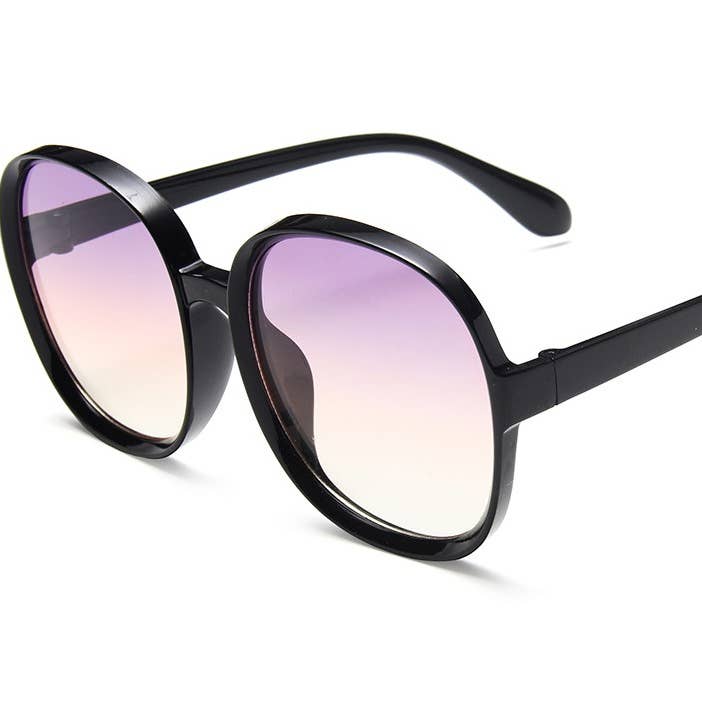 MKS America - Wholesale Sunglasses - Women's - Fashion big frame retro round frame sunglasses