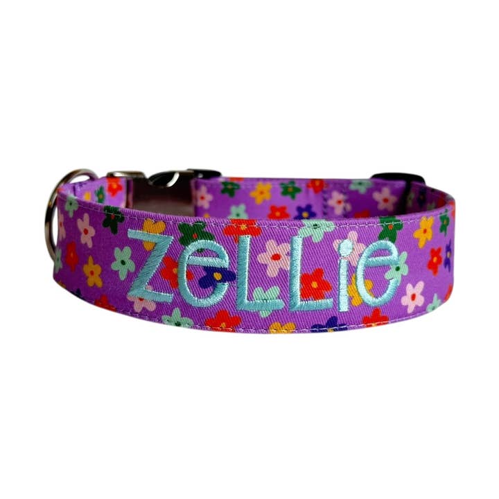 Collar para perro Lavanda Daisy de Duke & Fox® para venta al por mayor de Duke & Fox