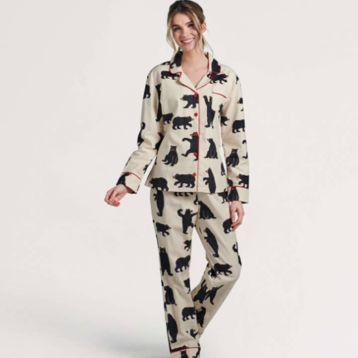 Pajama Village - Wholesale Sleepwear Set - Unisex - Dancing Bear Matching Family Christmas Pajamas