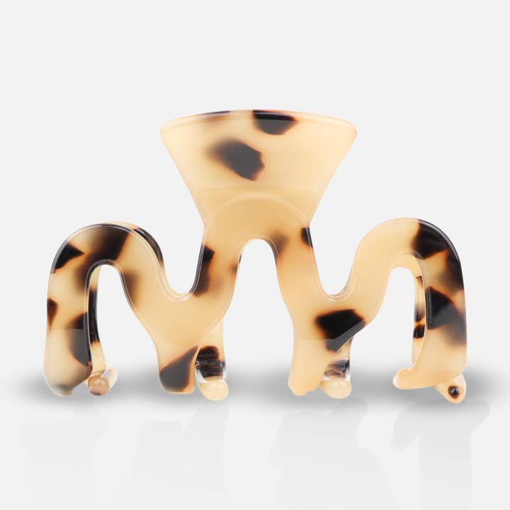 Hair clip - Wave Cheetah for wholesale by sasstie