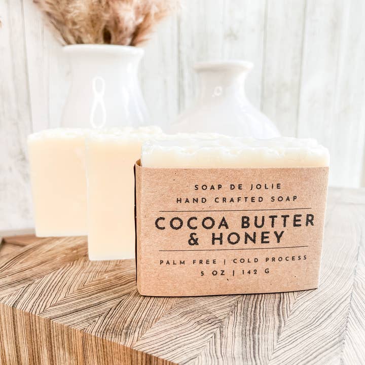 Soap de Jolie - Wholesale Bar Soap - Cocoa Butter & Honey Cold Process Soap