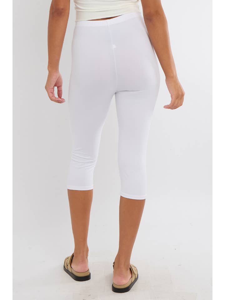 Superbia – wholesale Athletic/lounge leggings – Women's – Super Soft Stretchy 3/4 Length High Waist Capri Leggings 27