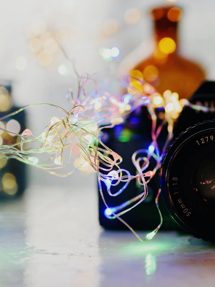 20 luzes de fada de cobre prata LED operadas por bateria - multi por atacado de Perfect Holiday