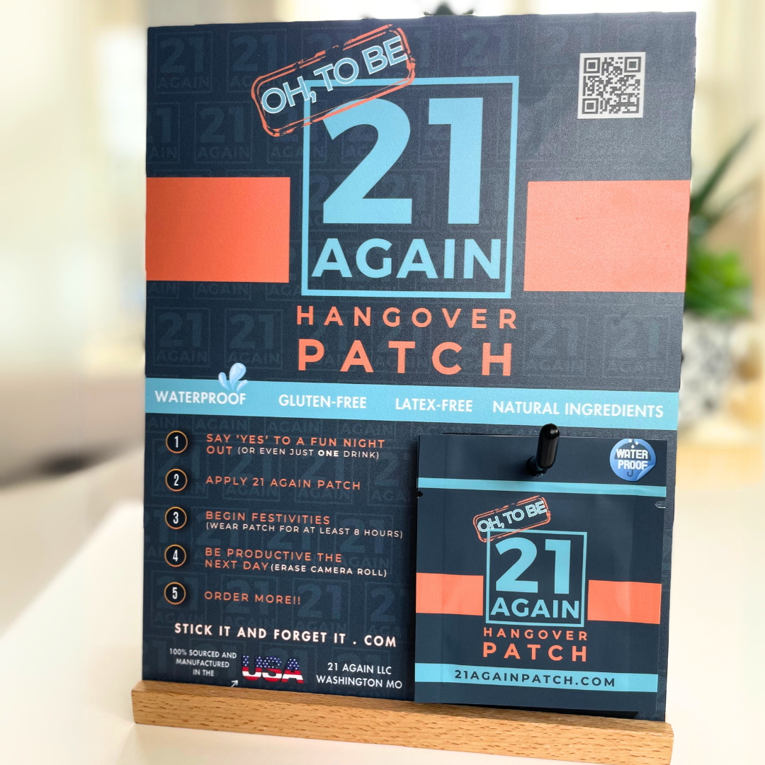 21 Again - Venta al por mayor Suplementos/vitaminas para beber - Parche de Prevención de Resaca 21 AGAIN1