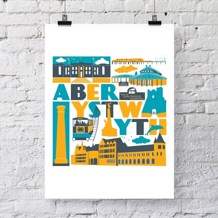 Stampa Aberystwyth per la vendita all'ingrosso da parte di Susan Taylor Design