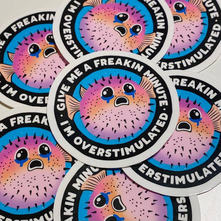 Gib mir eine verdammte Minute, ich bin überreizt Sticker für den Großhandel von Kailex Boutique Wholesale