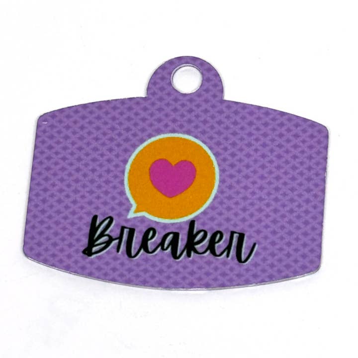 Heartbreaker Lavender Digital QR Code Pet Tag for wholesale by Afropawlitan