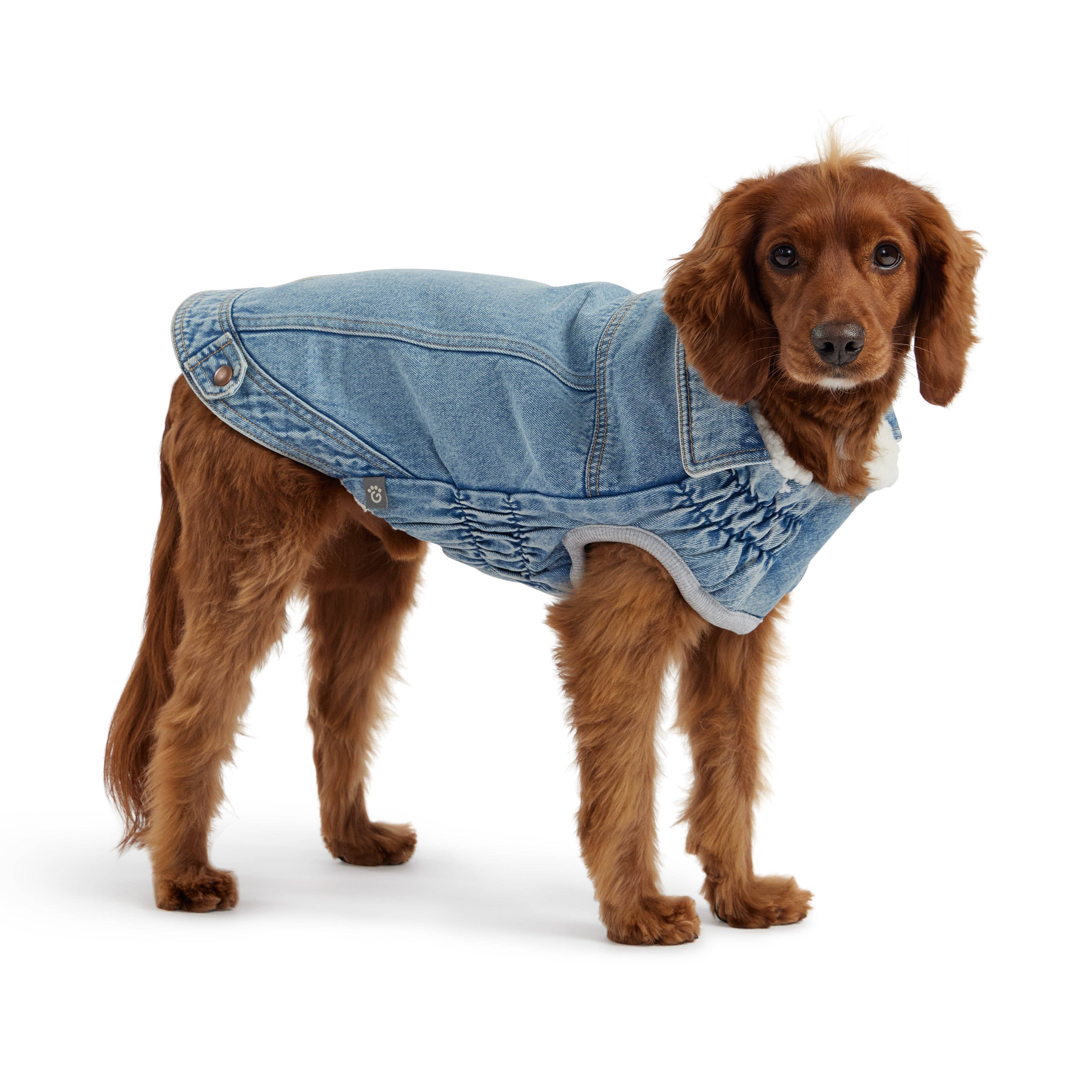 GF Pet - Vente Veste – chien - Veste en jean - Délavage clair1