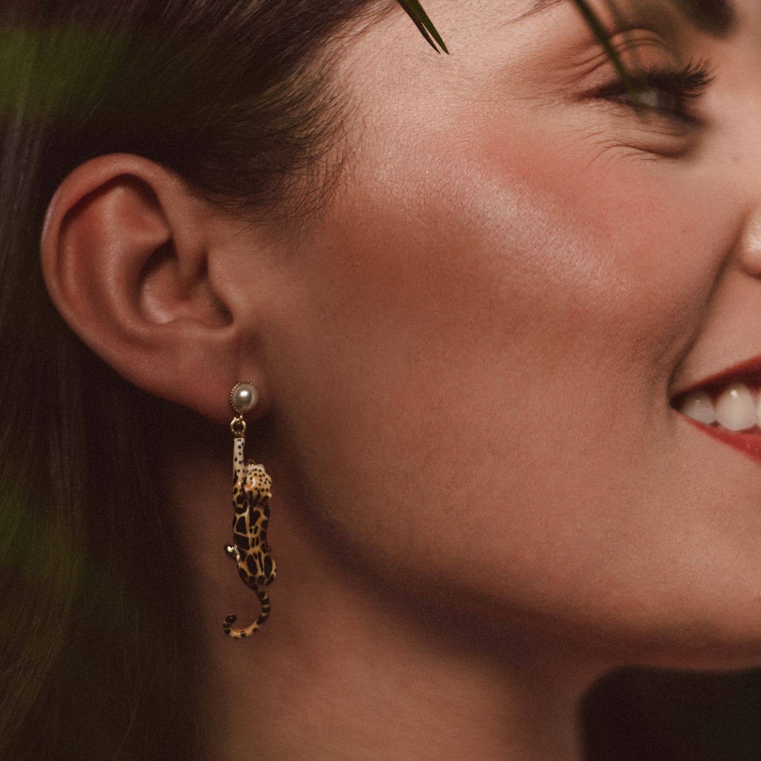 Bill Skinner - Wholesale Dangle Earrings - Clouded Leopard Drop Earrings1