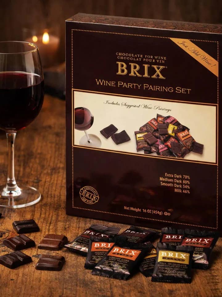 Brix Bites gaveæske til vinfest for engroshandel hos Brix Chocolate