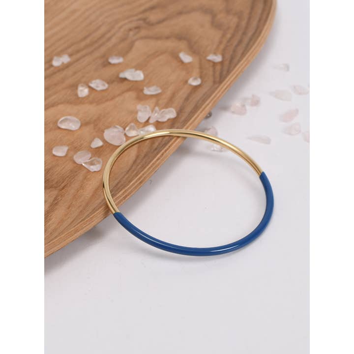 Victoria Moda - Wholesale Bangle Bracelet - Stainless steel bracelet with colorful enamel