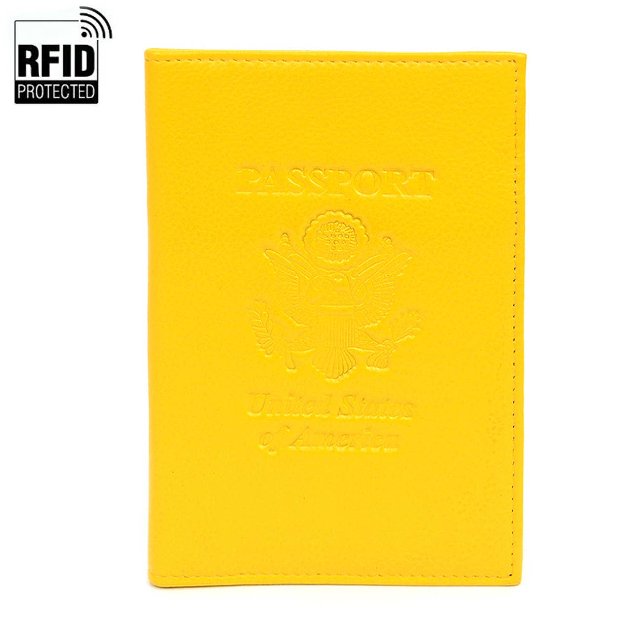 Selini New York - Vente Étui/housse pour passeport – unisexe - RFID Étui à passeport en cuir véritable Motif aigle américain3