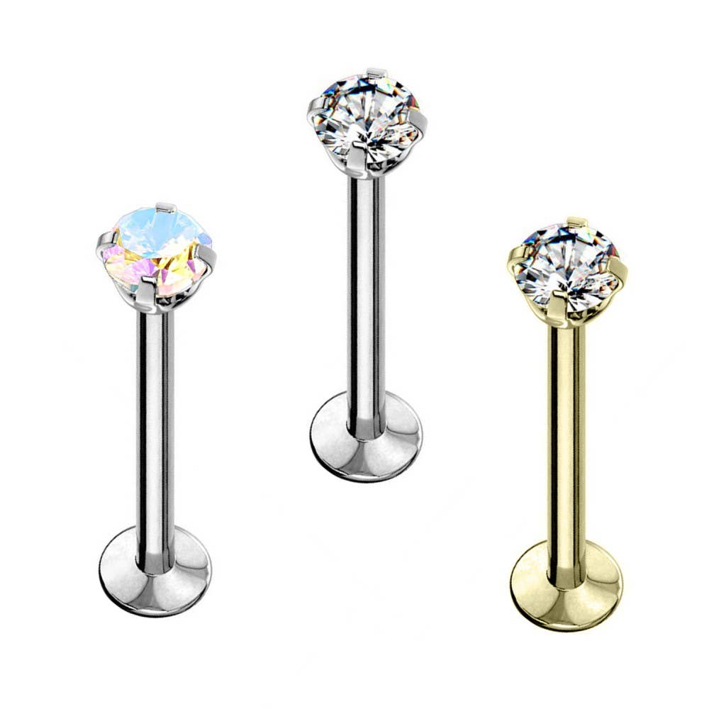 Awaken - Wholesale Single Earring - Labret Gemma Piercing - PC-0341