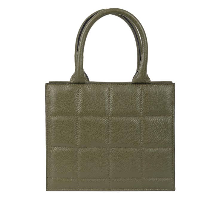 Henkeltasche Enrica Olive für den Großhandel von Shirin Sehan