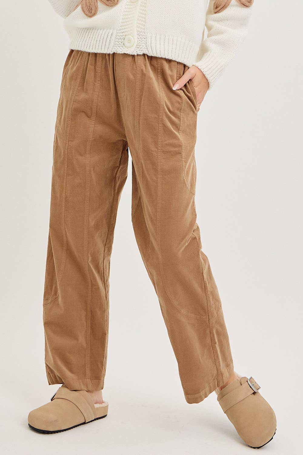 Sweet Lovely by Jen - Wholesale Pants - Women's - EASY CASUAL EVERYDAY PULL-ON RELAXED  CORDUROY PANTS 24