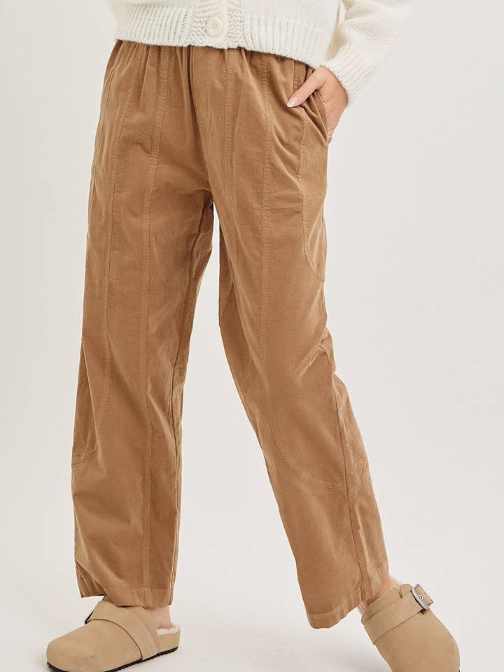 Sweet Lovely by Jen - Wholesale Pants - Women's - EASY CASUAL EVERYDAY PULL-ON RELAXED CORDUROY PANTS 24