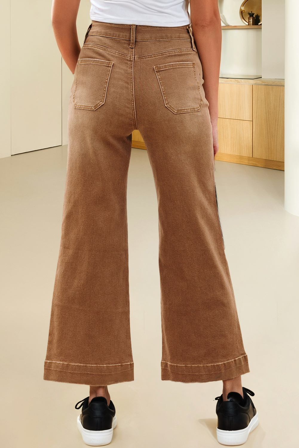 LA Society - Wholesale Jeans - Women's - Cropped High Rise Wide Leg Jeans4