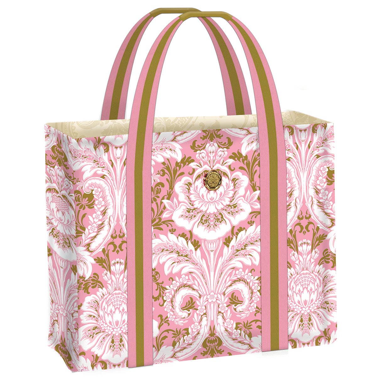 Anna Griffin Inc - Wholesale Tote Bag - Women's - Pink Damask Tote Bag0