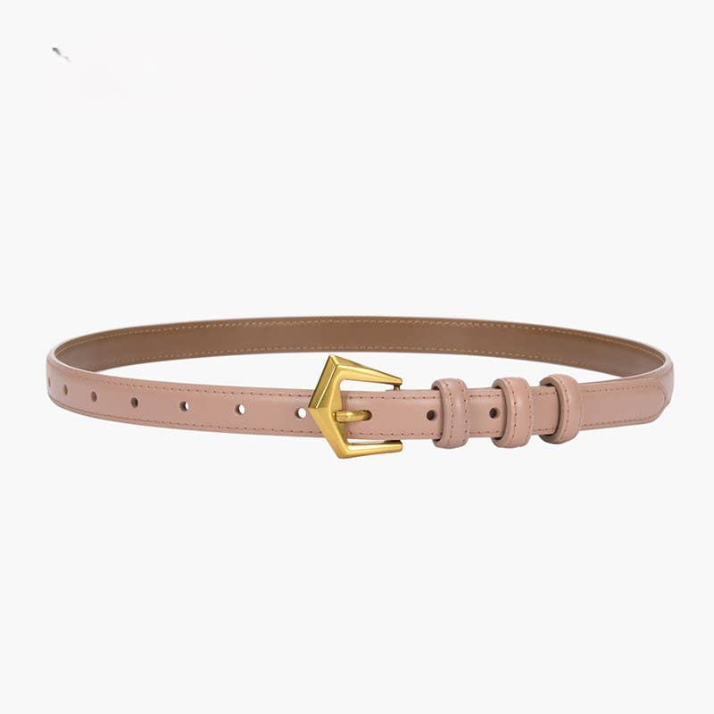 PEACH ACCESSORIES – wholesale Belt – Women's – Sleek Belt with Gold Tone Buckle BEL0598