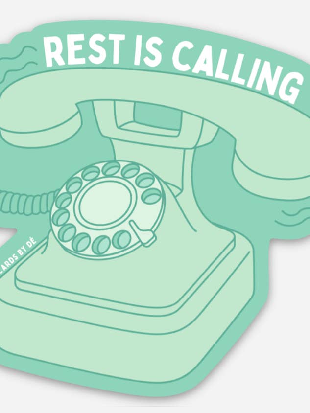 Rest is Calling klistermärke för wholesale av Cards by Dé