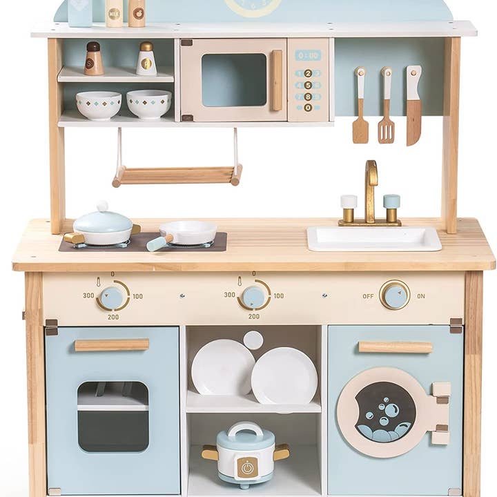 Robud & Mewoofun Official Store - Vendita all'ingrosso Set di giocattoli - Bambini - Robud Grande Cucina Giocattolo in Legno per Bambini Chef Gioco di Ruolo