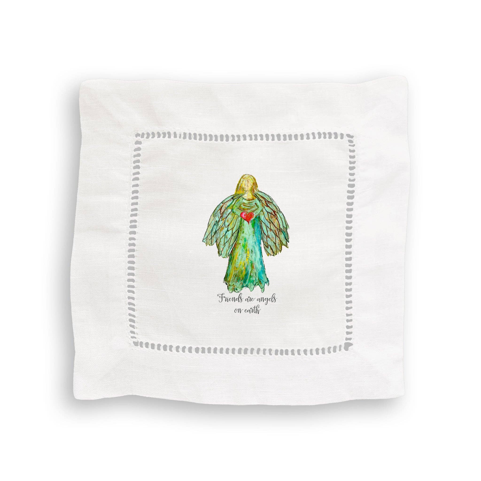 French Graffiti - Wholesale Tea Towel - Colorful Angel with Heart4