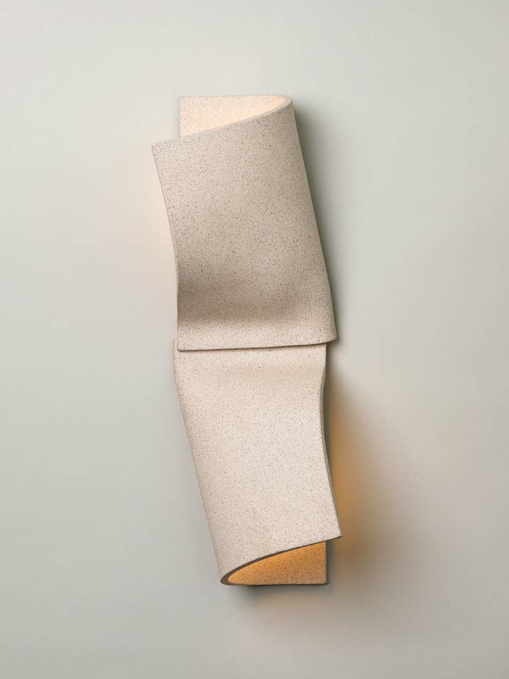 Double Shai Sconce, Sand for wholesale by Virginia Sin