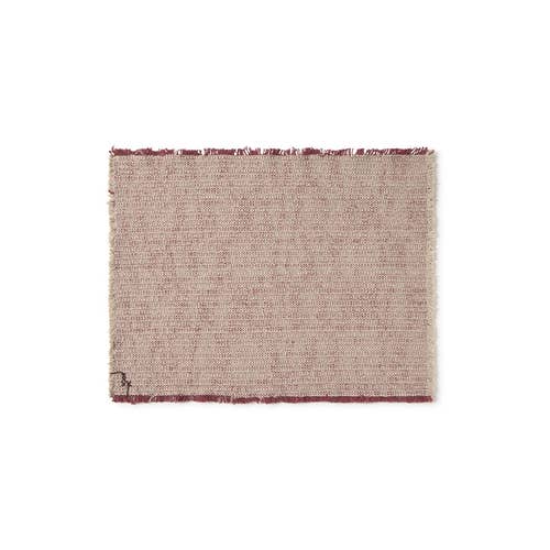 Lorena Canals Home - Wholesale Placemat - Handloom Placemats Natural and Marsala (Set of 4)0