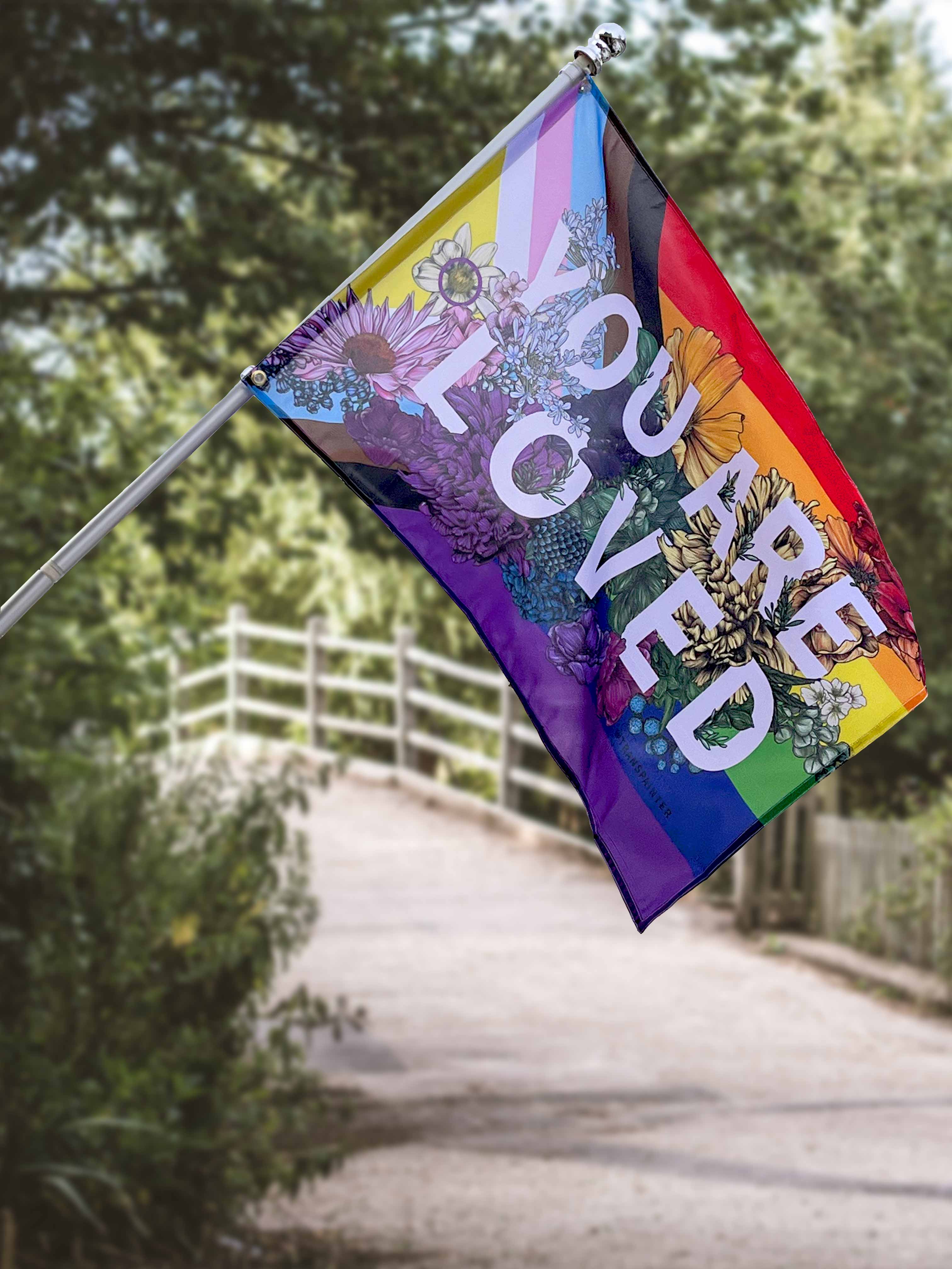 Transpainter - Wholesale Flag - You Are Loved Flag | LGBTQ Rainbow Pride Flag2