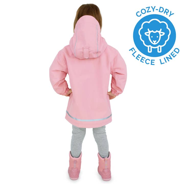 Jan & Jul - Wholesale Raincoat - Kids - Dusty Pink | Cozy-Dry Waterproof Jacket1