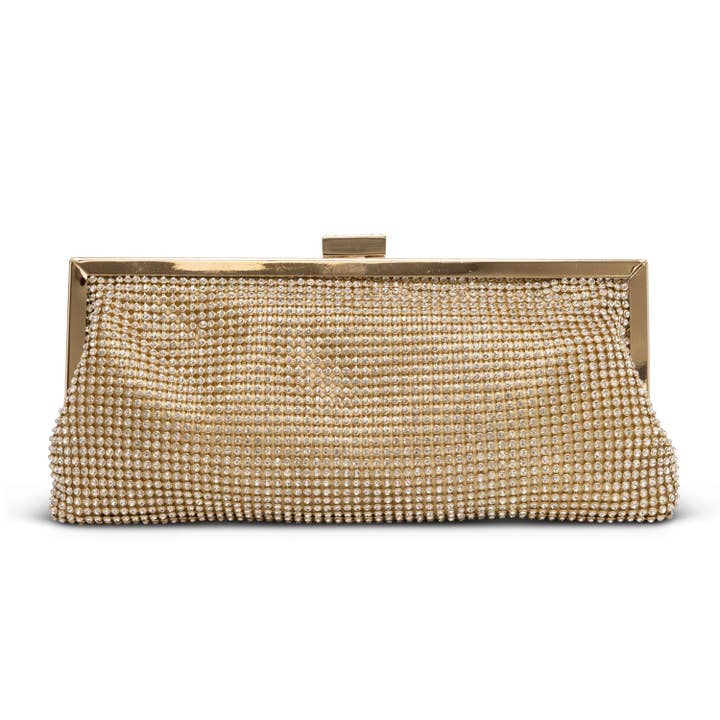 Erin Frame Mesh Clutch for wholesale by Jessica McClintock
