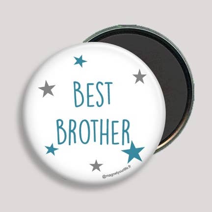 Magnet „Bester Bruder“ für den Großhandel von Magnet Your Life - Aimantez votre vie !