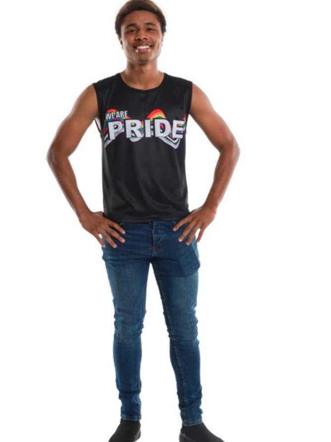 Chemise Pride noire - Costume de fête pour la vente par Partychimp