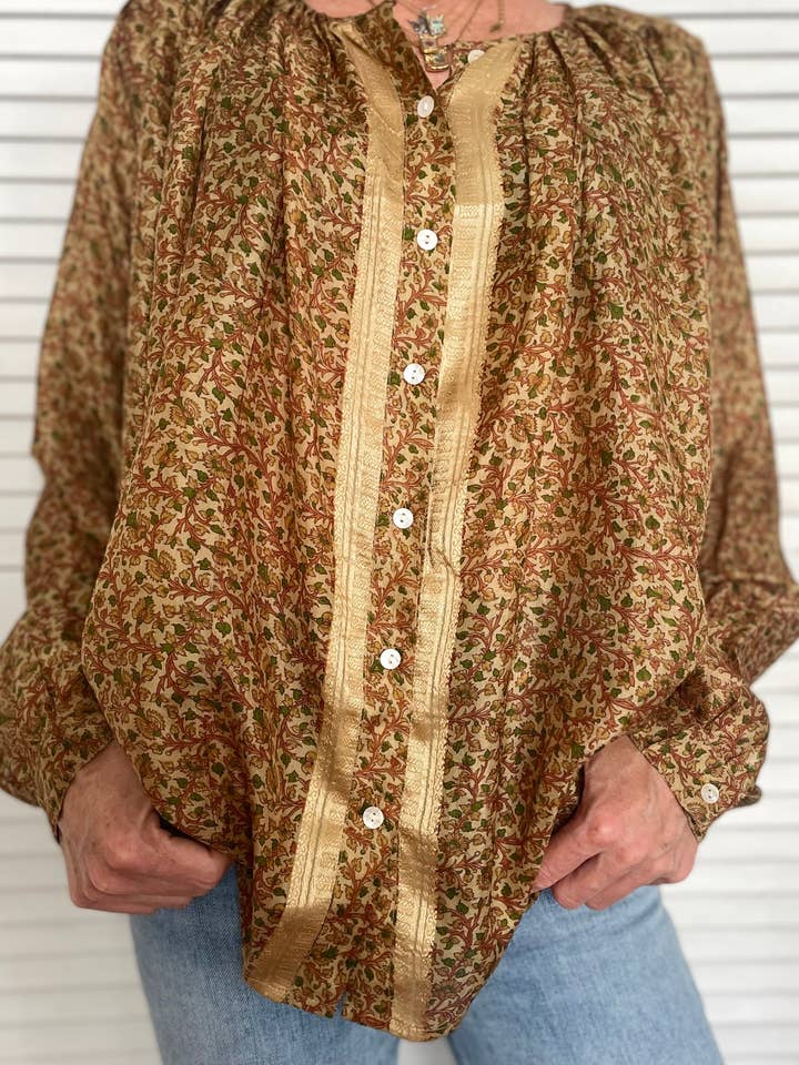 Neroli number 3 long sleeve blouse for wholesale by LETE INDIEN BY AC