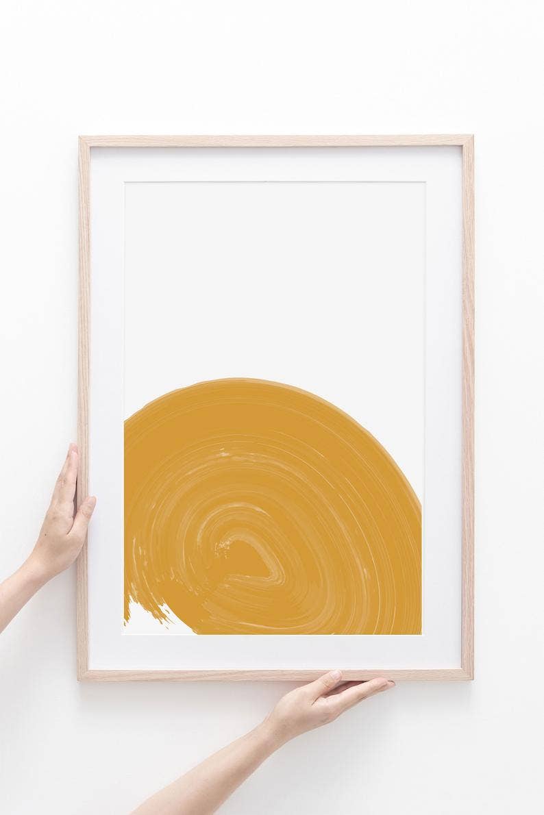 Sara Cristina Design - Wholesale Art Print - Yellow Big Wave2