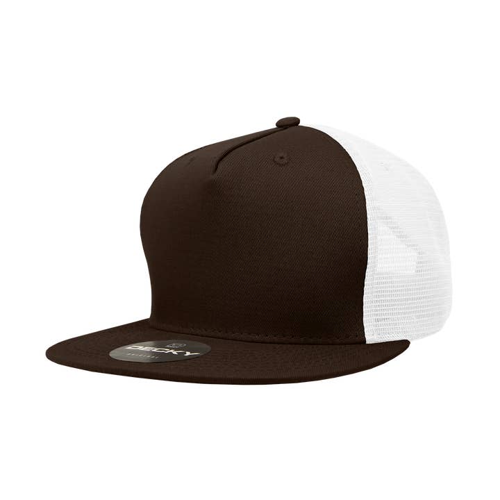 The Park Wholesale - Wholesale Trucker Hat - Unisex - Decky 1040 - Blank 5 Panel Trucker Snapback Hats - 1040